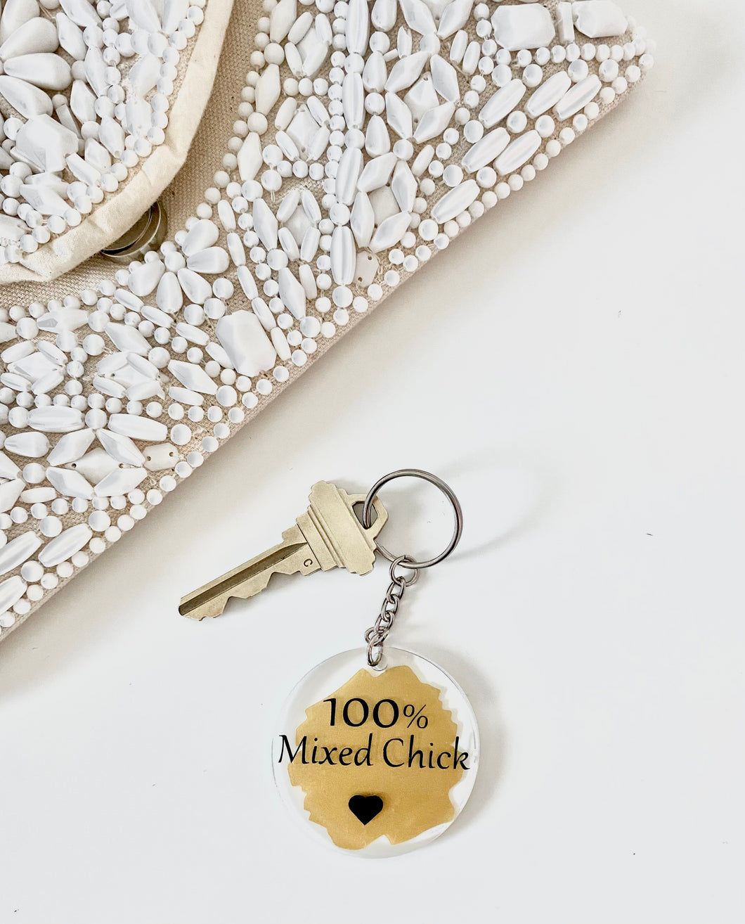 100 % Mixed Chick Keychain